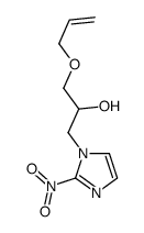 α-Allyloxymethyl-2-nitro-1H-imidazole-1-ethanol structure