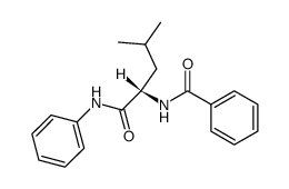 N-benzoyl-L-leucine anilide Structure