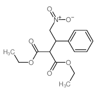 diethyl 2-(2-nitro-1-phenyl-ethyl)propanedioate结构式