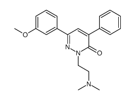 2-[2-(dimethylamino)ethyl]-6-(3-methoxyphenyl)-4-phenylpyridazin-3-one Structure