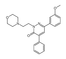 6-(3-methoxyphenyl)-2-(2-morpholin-4-ylethyl)-4-phenylpyridazin-3-one结构式
