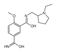 3-[(1-Ethyl-2-pyrrolidinyl)methylcarbamoyl]-4-methoxybenzamide Structure