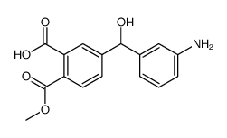 methyl hydrogen 4-[(3-aminophenyl)hydroxymethyl]phthalate结构式