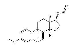 rac-3-Methoxy-17β-formyloxy-oestra-1,3,5(10),7-tetraen Structure