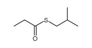 Thiopropionic acid S-isobutyl ester Structure
