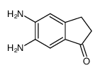 1H-Inden-1-one,5,6-diamino-2,3-dihydro- Structure