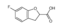 6-Fluoro-2,3-dihydrobenzofuran-2-carboxylic acid Structure