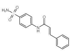 2-Propenamide,N-[4-(aminosulfonyl)phenyl]-3-phenyl-结构式