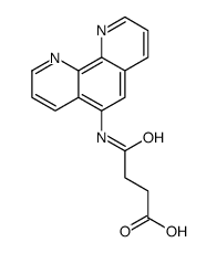 4-oxo-4-(1,10-phenanthrolin-5-ylamino)butanoic acid结构式