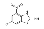 6-chloro-4-nitro-1,3-benzothiazol-2-amine结构式