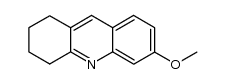 1,2,3,4-tetrahydro-6-methoxyacridine结构式