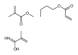 butyl prop-2-enoate,methyl 2-methylprop-2-enoate,2-methylprop-2-enamide结构式