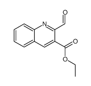 formyl-2 quinoleine carboxylate d'ethyle-3 Structure