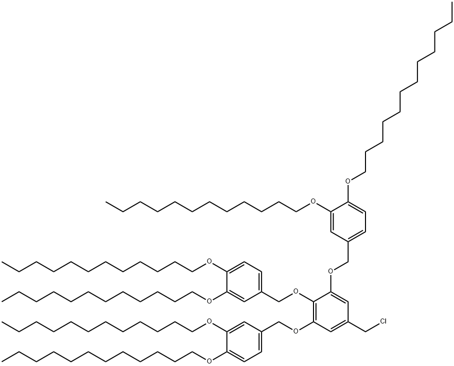 3,4,5-Tris[3,4-bis(dodecyloxy)benzyloxy] benzyl chloride Structure