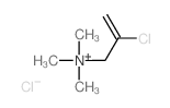 2-Propen-1-aminium,2-chloro-N,N,N-trimethyl-, chloride (1:1) structure