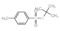 Benzenesulfonothioicacid, 4-methyl-, S-(1,1-dimethylethyl) ester Structure