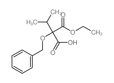 Propanedioic acid,2-(1-methylethyl)-2-(phenylmethoxy)-, 1-ethyl ester Structure