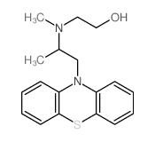 Ethanol,2-[methyl[1-methyl-2-(10H-phenothiazin-10-yl)ethyl]amino]- Structure