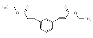 2-Propenoic acid, 3,3'-(1,3-phenylene)bis-, diethyl ester (en)结构式