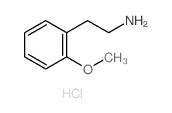 2-(2-甲氧基苯基)乙胺盐酸盐结构式
