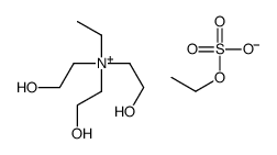 N-乙基-2-羟基-N,N-二(2-羟乙基)乙铵硫酸单乙酯盐结构式