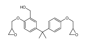 5-[1-methyl-1-[4-(oxiranylmethoxy)phenyl]ethyl]-2-(oxiranylmethoxy)benzyl alcohol Structure