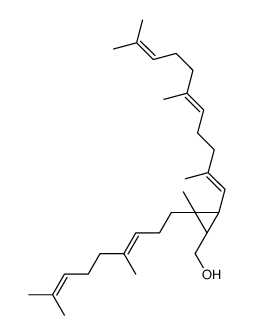 [(1R,2S,3S)-2-[(3E)-4,8-dimethylnona-3,7-dienyl]-2-methyl-3-[(1E,5E)-2 ,6,10-trimethylundeca-1,5,9-trienyl]cyclopropyl]methanol结构式