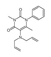 5-[bis(prop-2-enyl)amino]-3,6-dimethyl-1-phenylpyrimidine-2,4-dione结构式