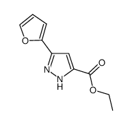 Ethyl 3-(2-furyl)pyrazole-5-carboxylate Structure