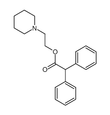 diphenyl-acetic acid-(2-piperidino-ethyl ester)结构式