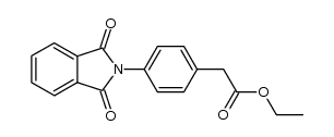 ethyl 2-(4-(1,3-dioxoisoindolin-2-yl)phenyl)acetate Structure