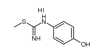 Methylmercapto-N-[4-hydroxyphenyl]thioureaniumiodide Structure