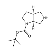 (3aR,6aR)-octahydro-pyrrolo[3,4-b]pyrrole-1-carboxylic acid tert-butyl ester Structure