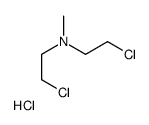 2-chloro-N-(2-chloroethyl)-N-methylethanamine,hydrochloride Structure