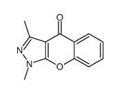 1,3-dimethylchromeno[2,3-c]pyrazol-4-one Structure