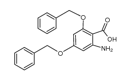 2-amino-4,6-bis(benzyloxy)benzoic acid结构式