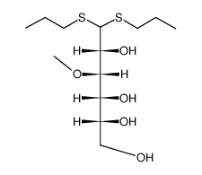 3-O-Methyl-D-glucose dipropyl dithioacetal结构式