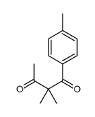 2,2-dimethyl-1-(4-methylphenyl)butane-1,3-dione结构式