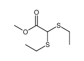 methyl 2,2-bis(ethylsulfanyl)acetate Structure