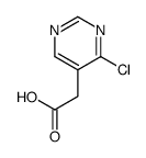 2-(4-氯嘧啶-5-基)乙酸结构式