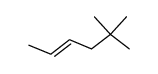 trans-5,5-dimethyl-2-hexene Structure