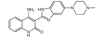 4-amino-3-[5-(4-methylpiperazinyl)benzimidazol-2-yl]hydroquinolin-2-one Structure