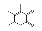 3,4,5-trimethylcyclohex-3-ene-1,2-dione结构式