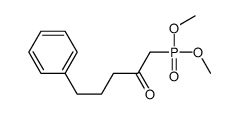 1-dimethoxyphosphoryl-5-phenylpentan-2-one结构式