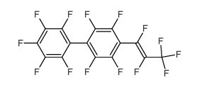 (E)-2,2',3,3',4,5,5',6,6'-nonafluoro-4'-(perfluoroprop-1-en-1-yl)-1,1'-biphenyl结构式