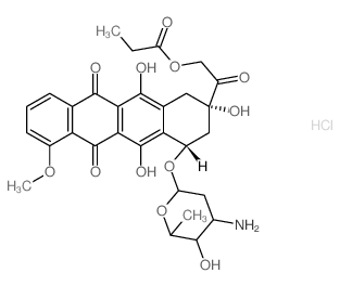 [2-[4-(4-amino-5-hydroxy-6-methyl-oxan-2-yl)oxy-2,5,12-trihydroxy-7-methoxy-6,11-dioxo-3,4-dihydro-1H-tetracen-2-yl]-2-oxo-ethyl] propanoate picture