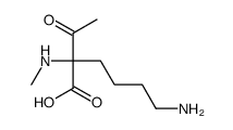 2-acetyl-6-amino-2-(methylamino)hexanoic acid Structure