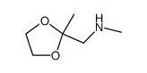 2-METHYL-2-(METHYLAMINOMETHYL)-1,3-DIOXOLANE structure