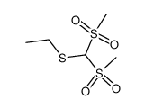 ethylsulfanyl-bis-methanesulfonyl-methane结构式