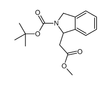 2-Methyl-2-propanyl 1-(2-methoxy-2-oxoethyl)-1,3-dihydro-2H-isoin dole-2-carboxylate结构式